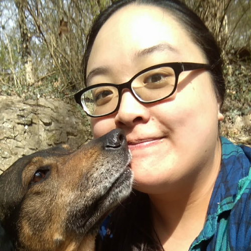 Karen and her dog Sasha